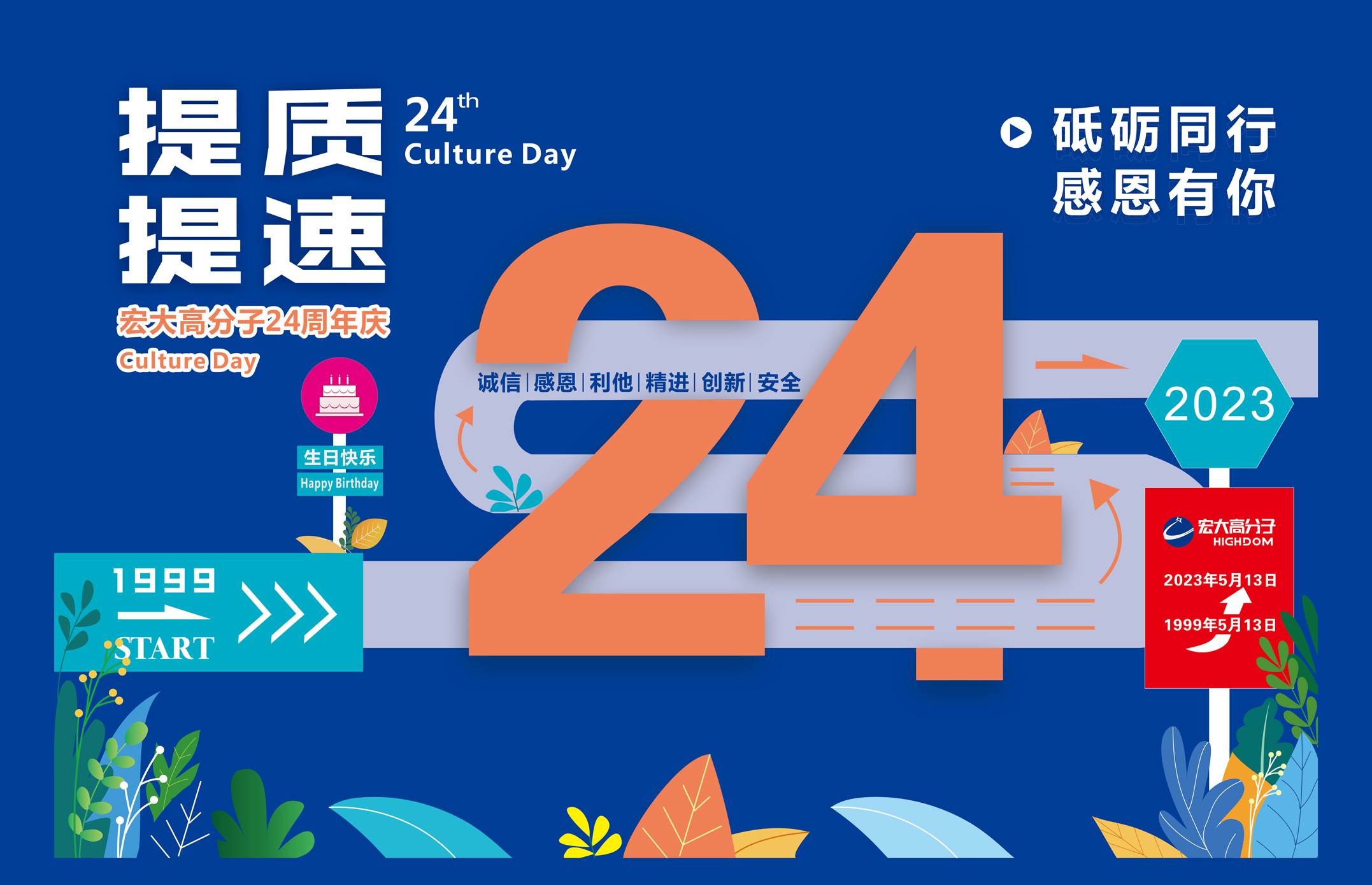 砥礪同行，感恩有你 | 宏大高分子24周年